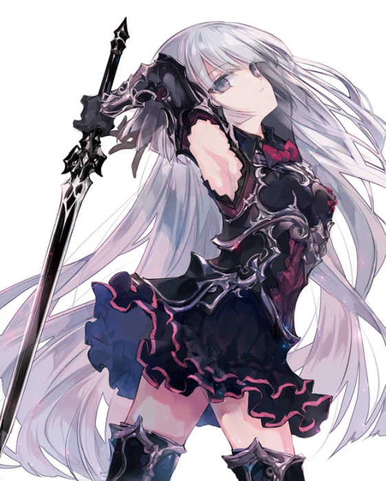 The Little Girl Raised By Death Hold The Sword Of Death Tight